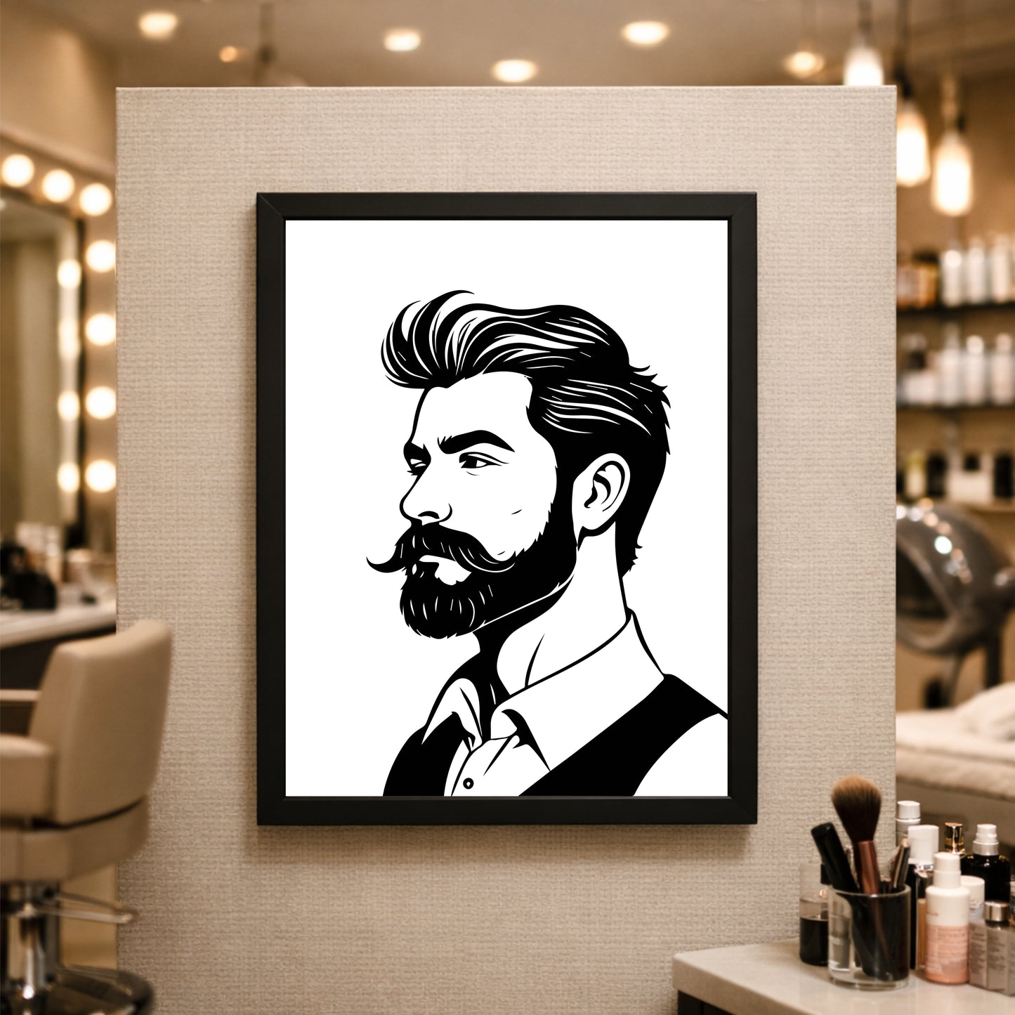 Salon Wall Art – Modern Style & Confidence Decor ✂️✨