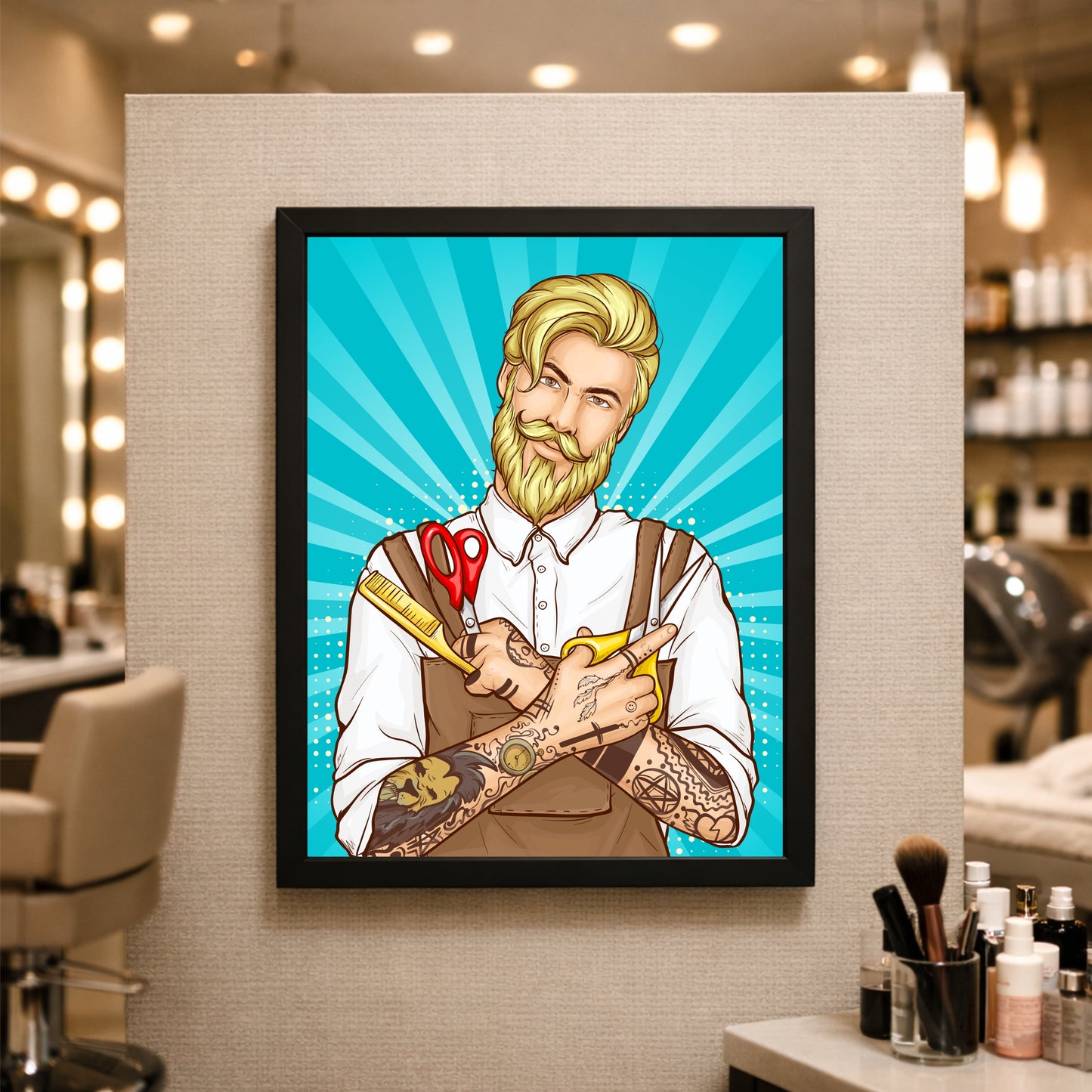 Barber Wall Art β Style, Skill & Confidence βοΈπ₯