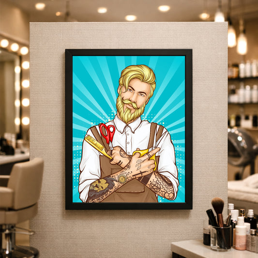 Barber Wall Art – Style, Skill & Confidence ✂️🔥