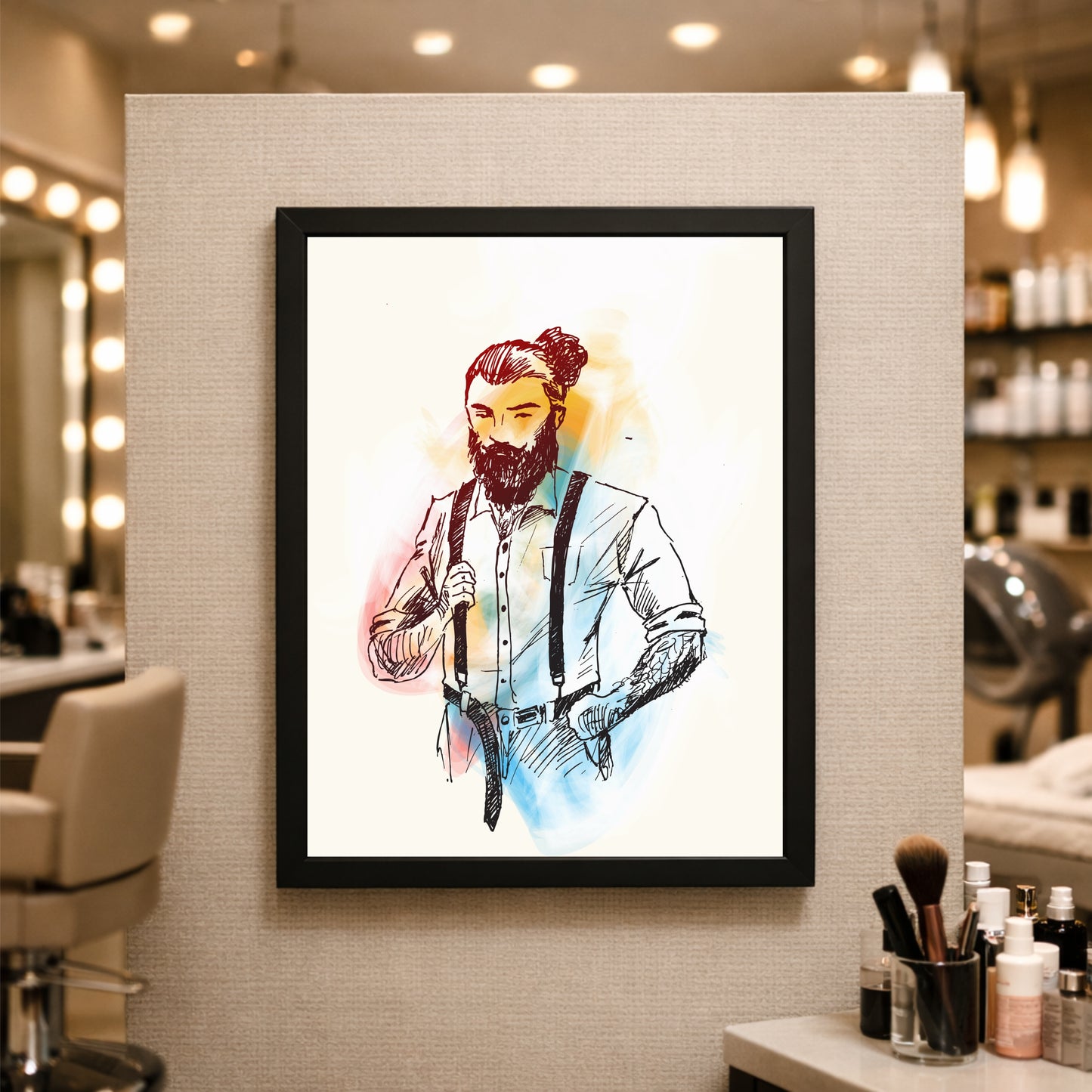 The Modern Gentleman β Artistic Beard Portrait βοΈπ§