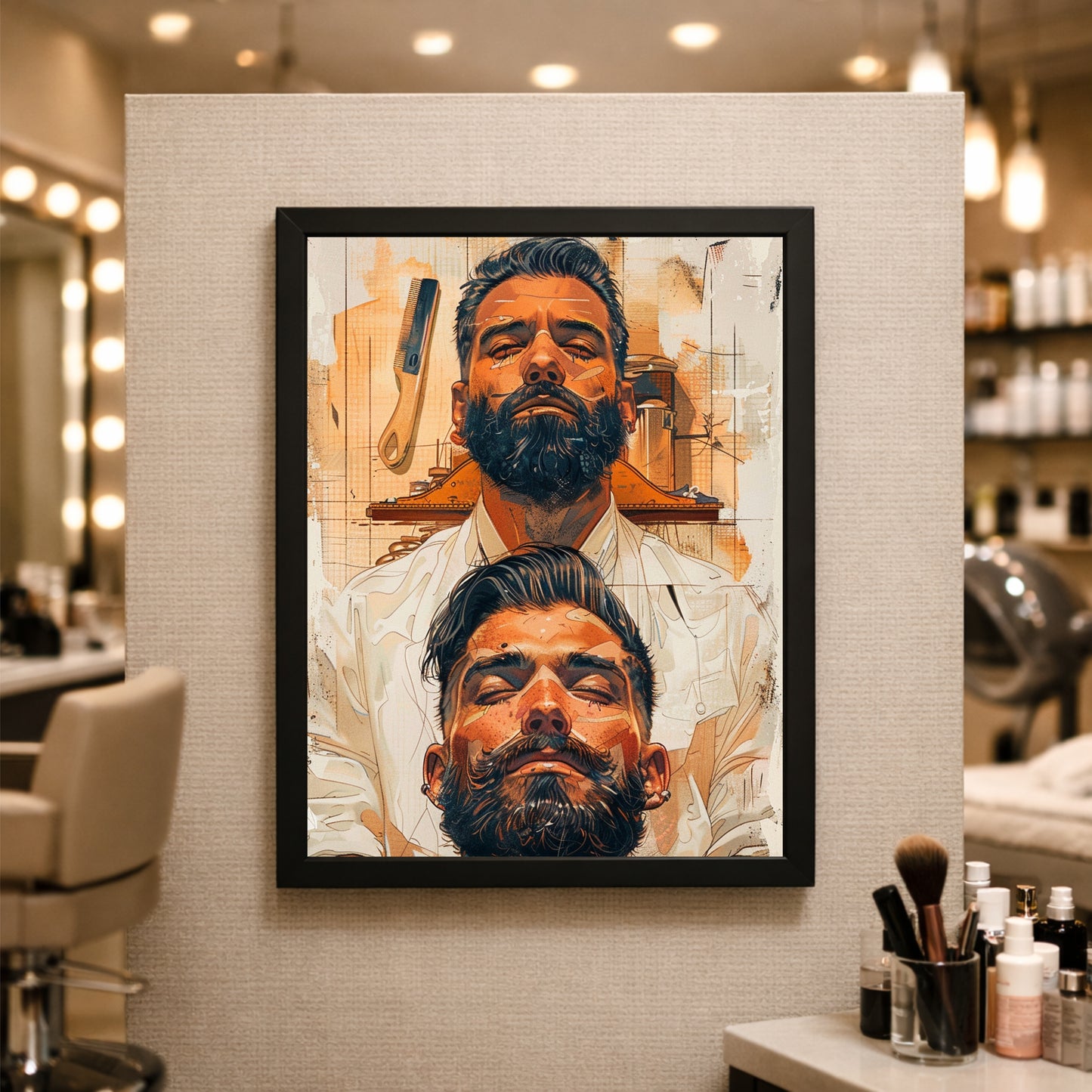 The Barber’s Ritual – Art of Precision & Power ✂️🧔