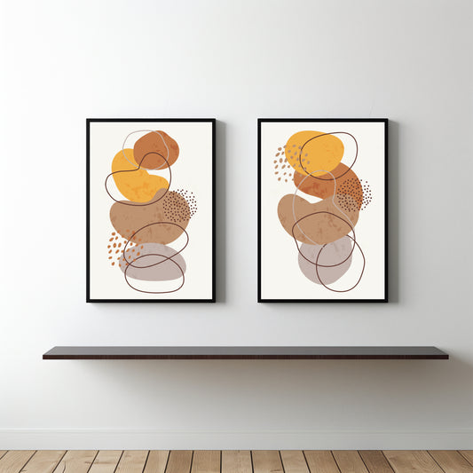Earthbound Harmony β Contemporary Abstract Wall Art πβ¨