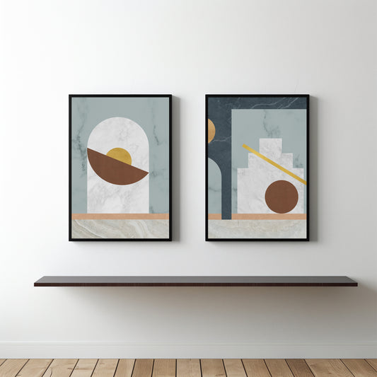 Architectural Balance β Modern Abstract Wall Art ποΈβ¨