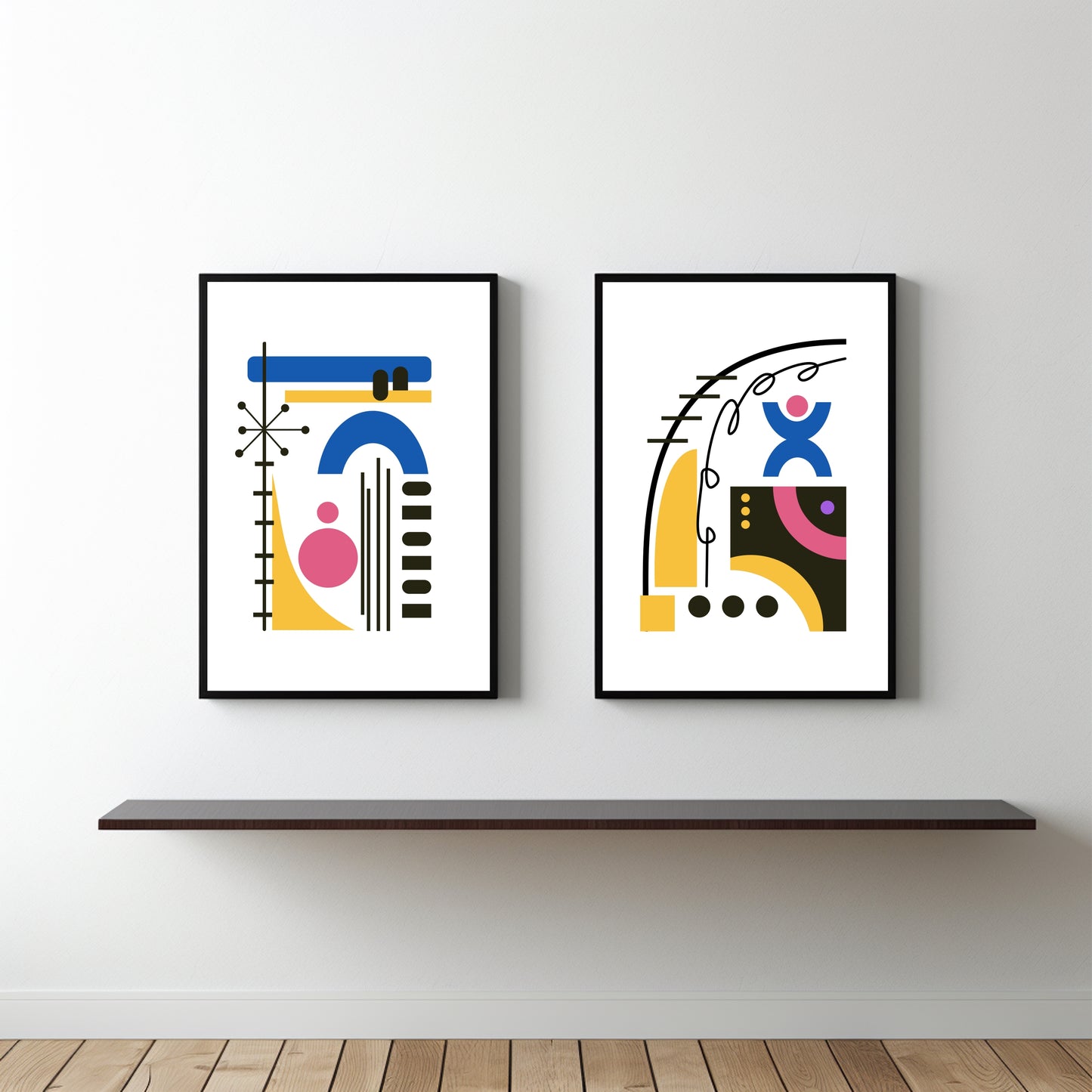 Playful Geometry β Modern Abstract Wall Art π¨β¨