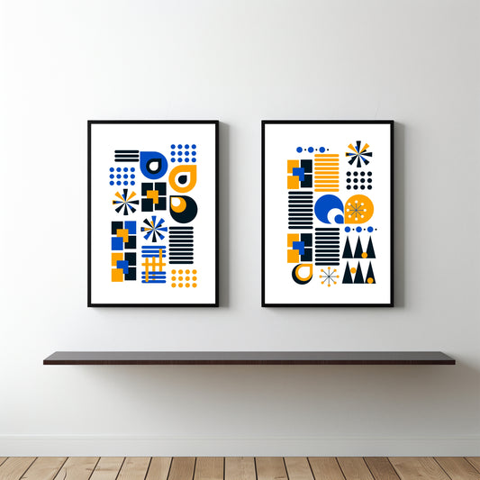 Rhythmic Forms β Modern Graphic Wall Art π΅π‘β¨