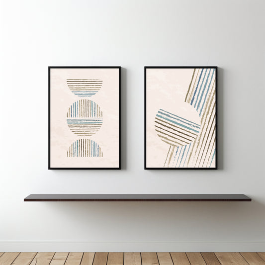 Linear Balance β Minimal Abstract Wall Art Set π€β¨