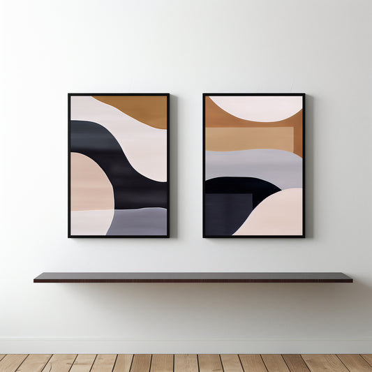 Earthline Flow β Contemporary Abstract Balance Wall Art π¨β¨