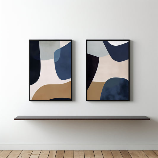 Midnight Drift β Modern Abstract Harmony Wall Art π€π¨