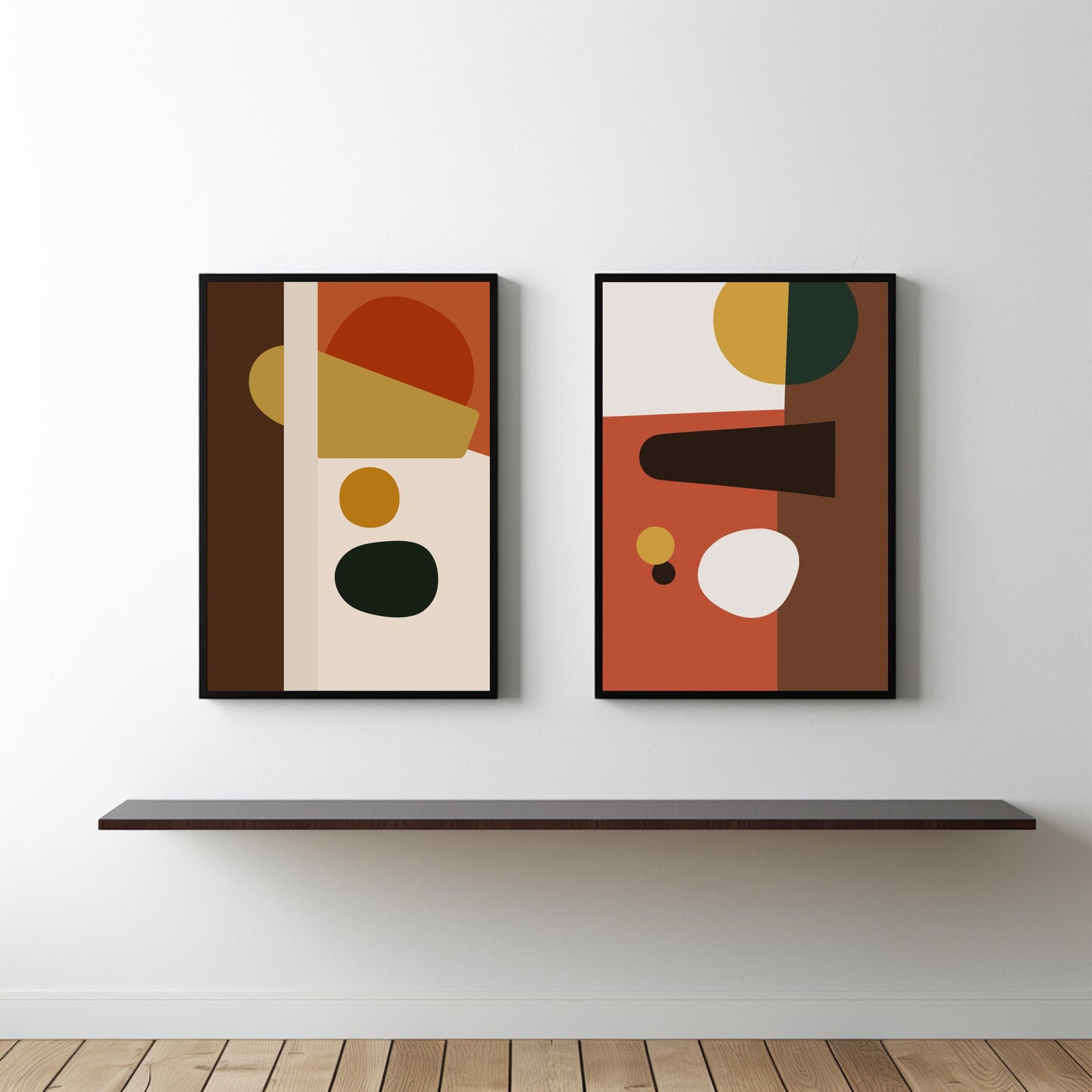 Earthbound Balance β Modern Geometric Abstract Wall Art π¨π€