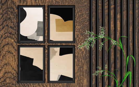 Quiet Balance โ Soft Neutral Modern Abstract Wall Art ๐ค๐คโจ