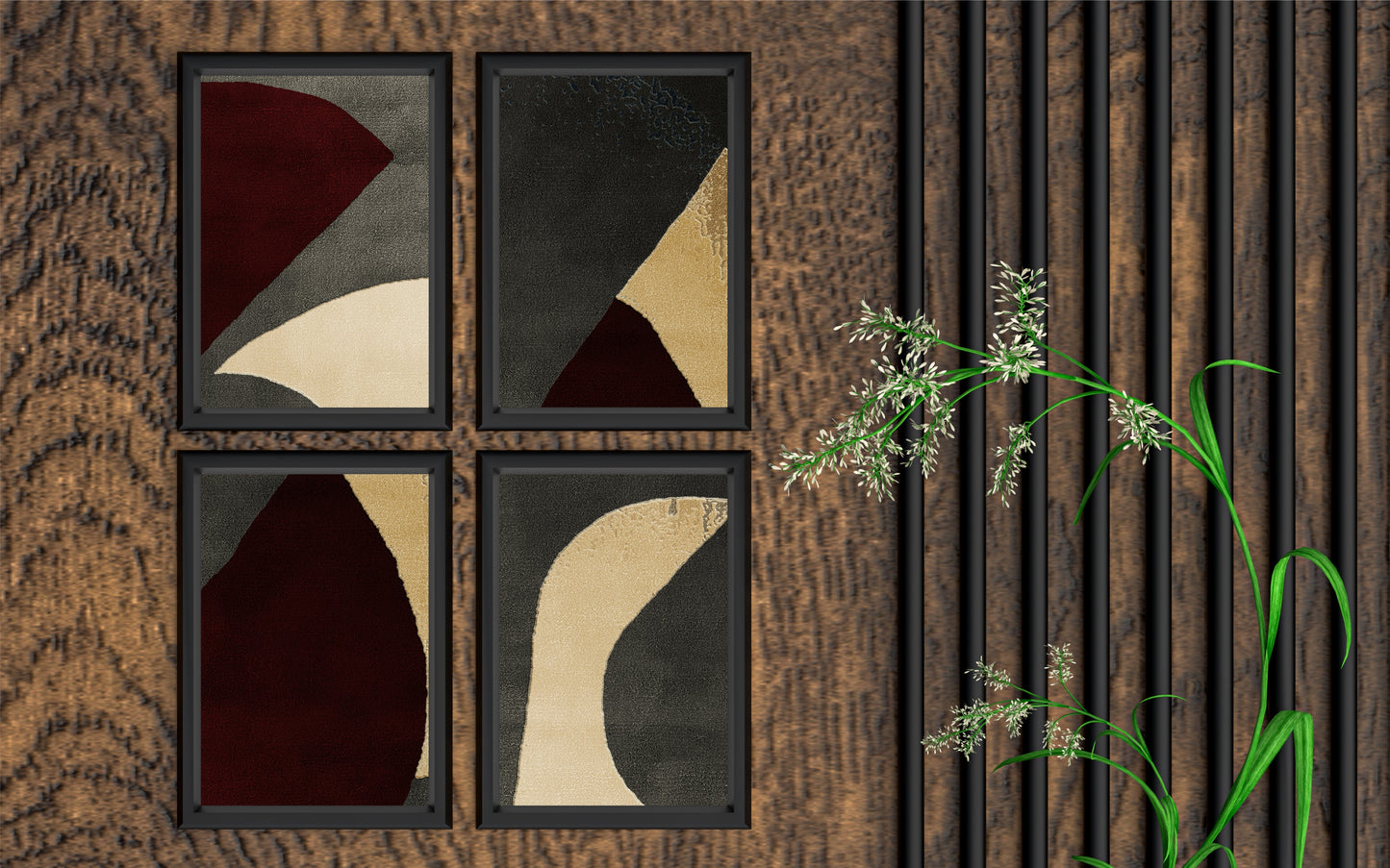 Quiet Contrast β Modern Earthy Abstract Wall Art π·π€β¨