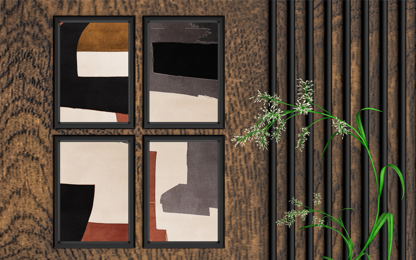 Muted Terra Flow β Minimal Abstract Wall Art π€π€β¨