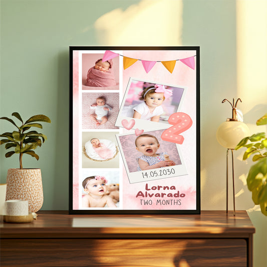 Customized Baby Milestone Photo Frame