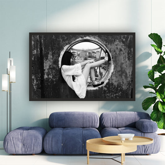 Surreal Woman Black & White Wall Art | Contemporary Photography