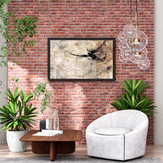 Abstract Bird Wall Art