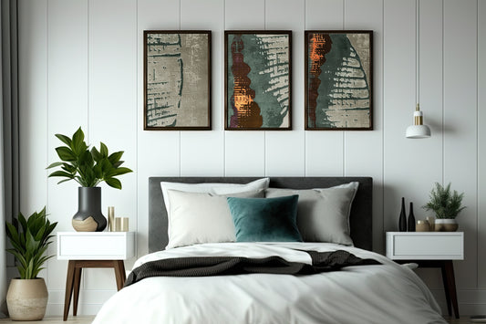 Urban Textura Wall Frame Set – Modern Abstract Canvas for Contemporary Interiors