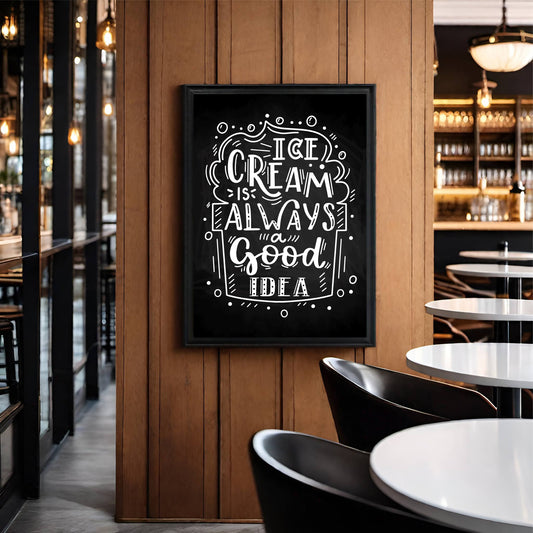 Ice Cream Is Always a Good Idea β Fun Dessert Wall Frame π¦β¨