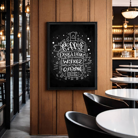 Ice Cream Makes Everything Better β Fun Chalkboard Wall Frame π¦π€