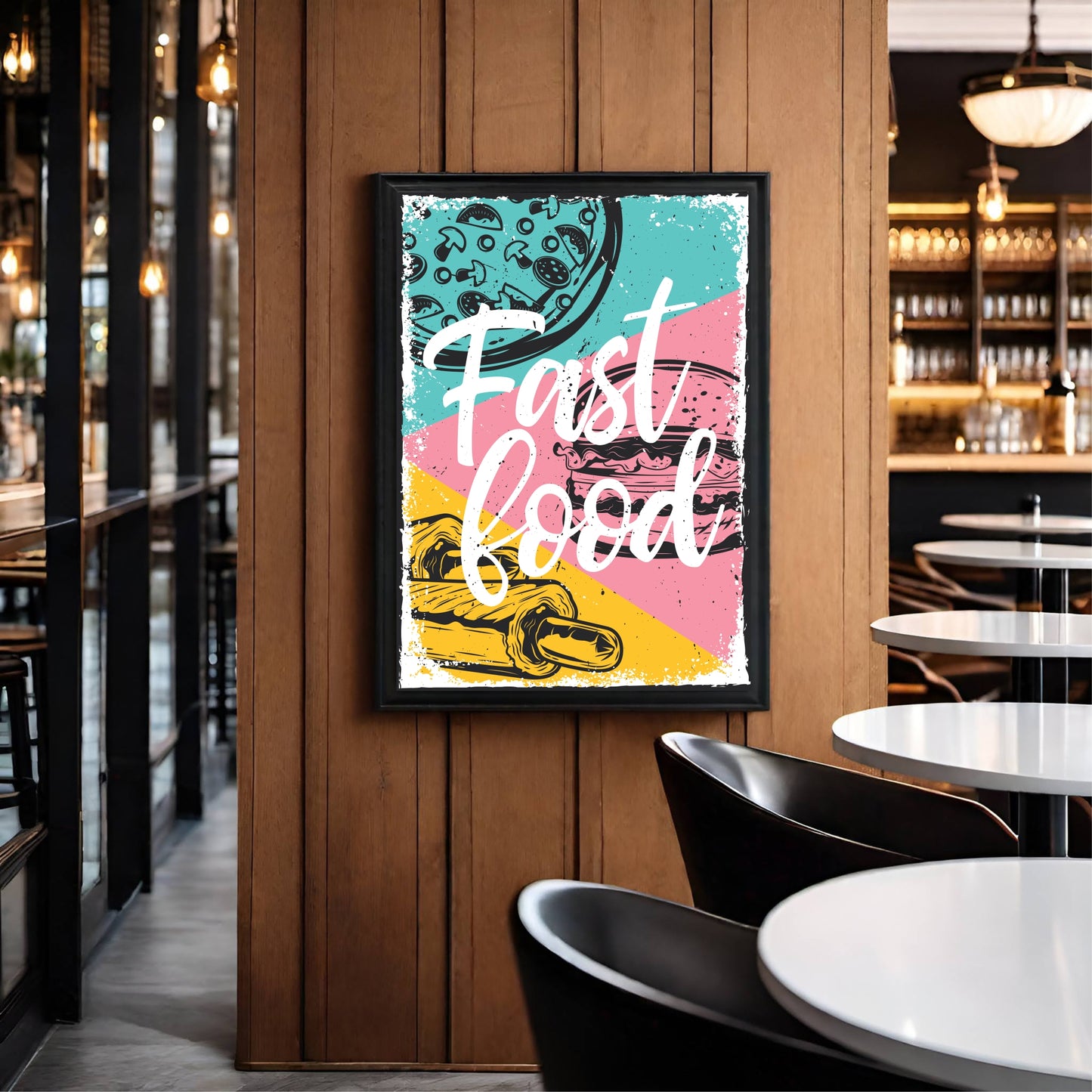 Fast Food β Retro Pop Art Wall Frame πππ
