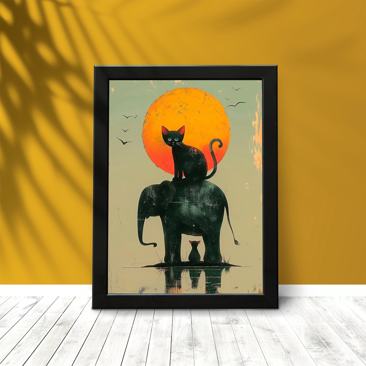 Wild Harmony Wall Frame β Playful Animal Art for Modern Spaces ππΎ