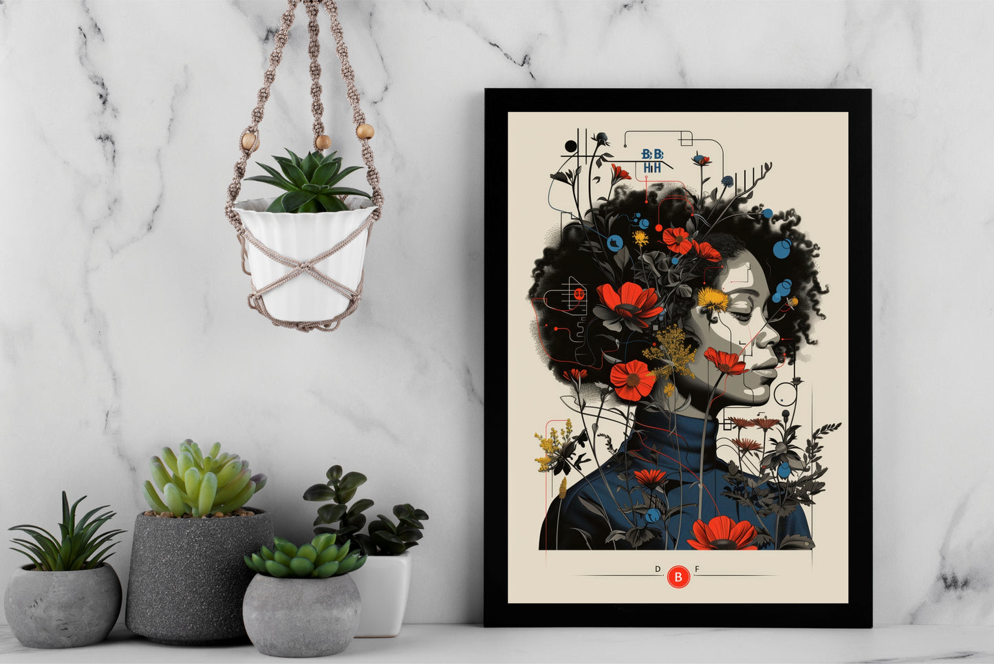 Wild Bloom β Botanical Soul Wall Frame πΊβ¨