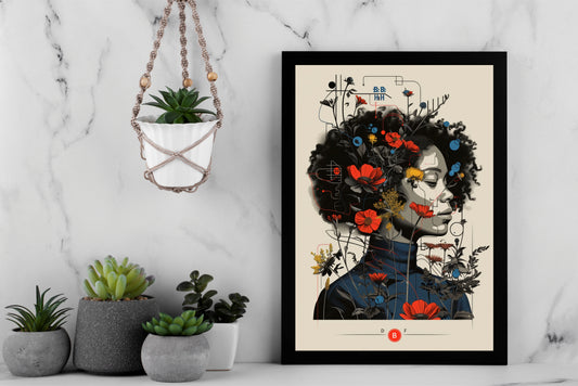 Wild Bloom β Botanical Soul Wall Frame πΊβ¨