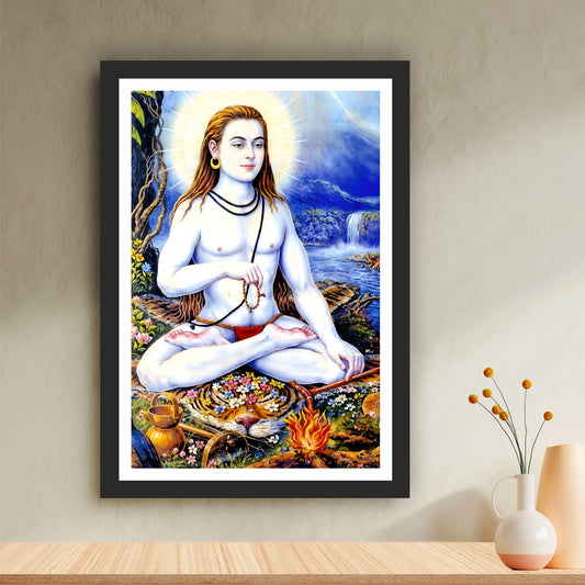 Baba Sri Chand Ji Wall Art | Founder of the Udasi Tradition | Spiritual Meditation Portrait | Premium Religious Home Decor