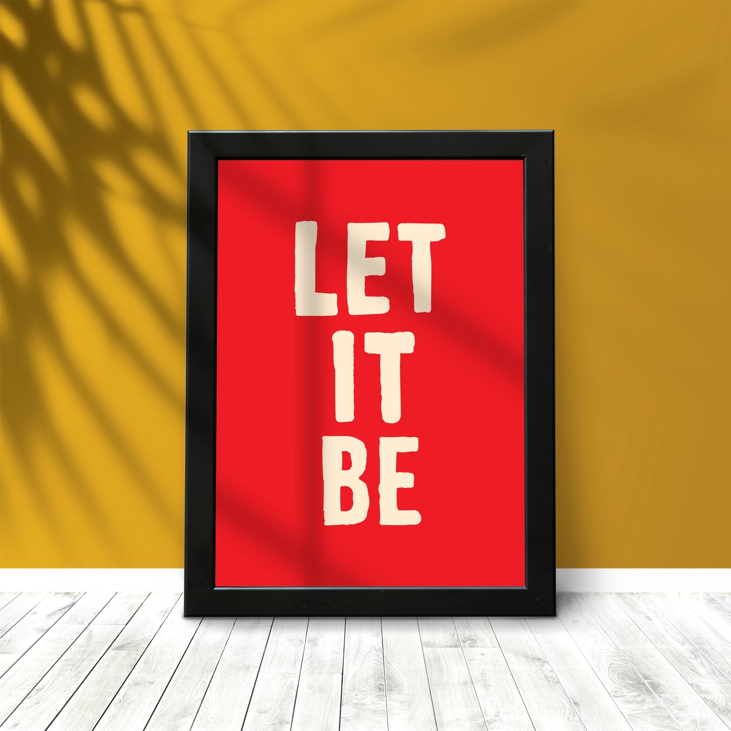 🌿 Let It Be Wall Frame – Calm Minimalist Décor!