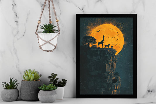 Moonlit Majesty – The Silent Wild 🌕🦒