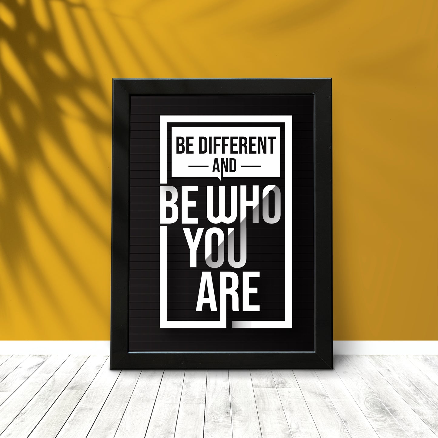 It’s OK to Be Different and Be Who You Are Wall Frame – Motivational Home Décor!