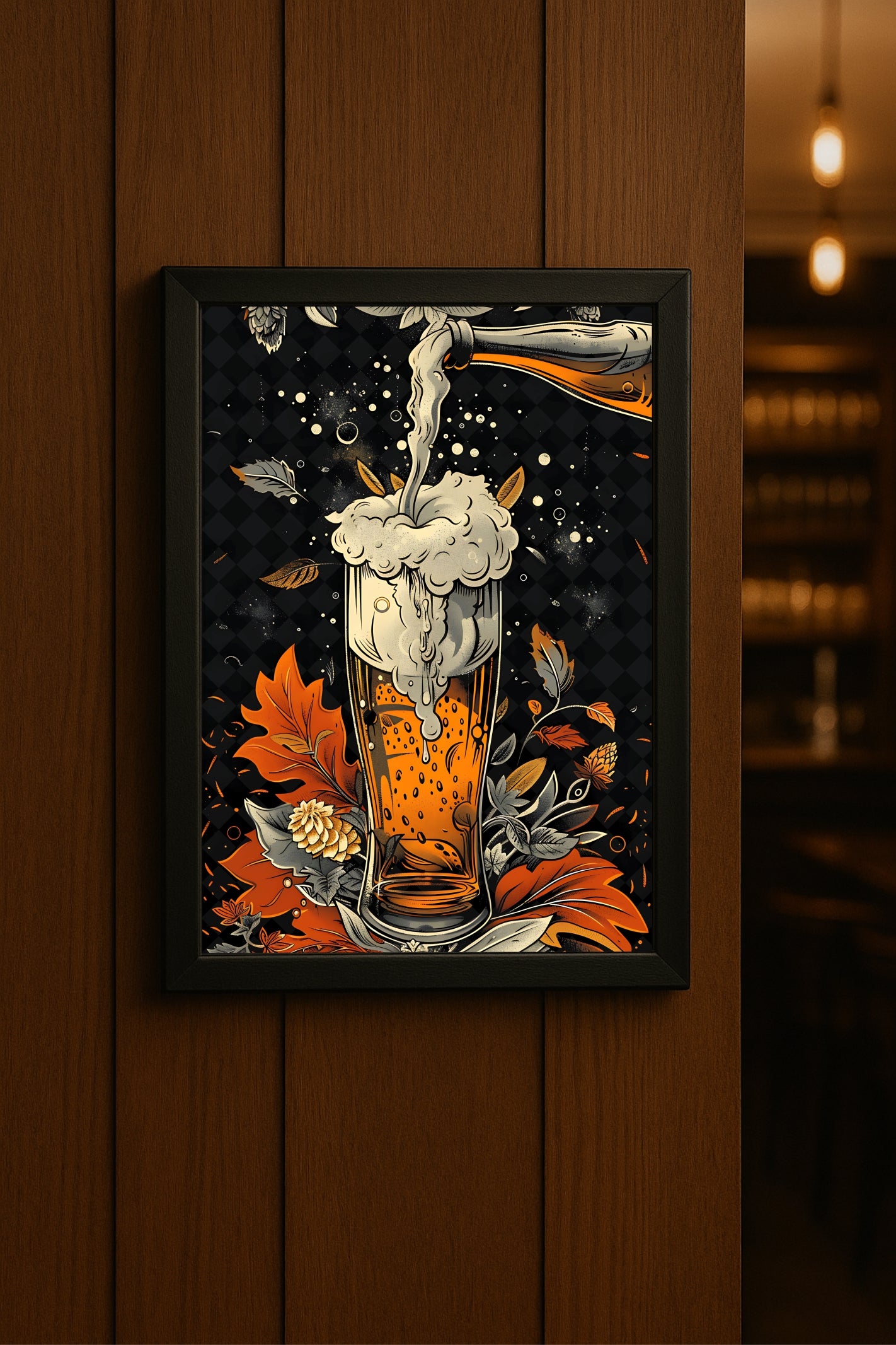 “The Autumn Pour – Bloom of the Golden Brew” 🍺🍂🔥