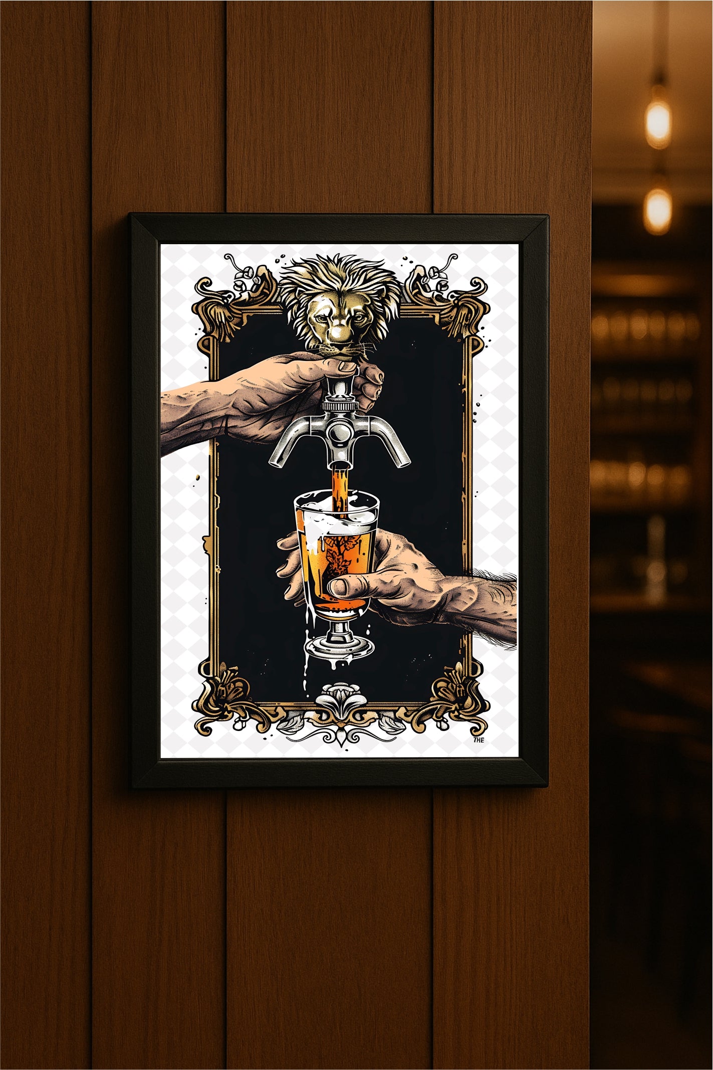 “Royal Brew – Vintage Beer Pour Art” 🍺🦁