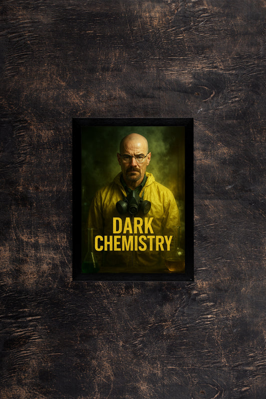 “Dark Chemistry – Crime Drama Portrait Frame” ⚗️🖤