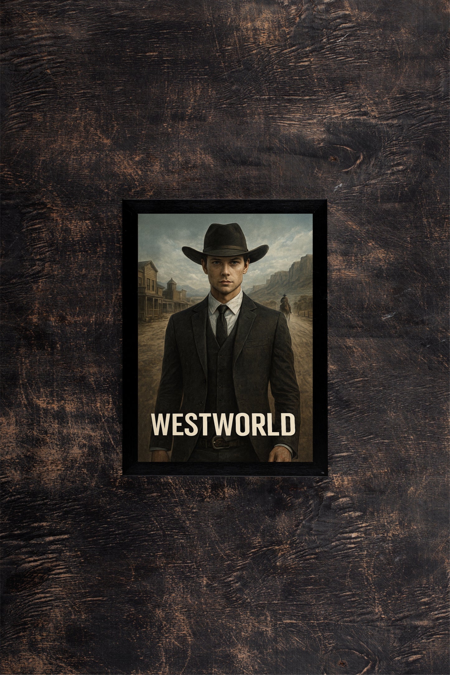“Westworld Gunslinger – Desert Frontier Frame” 🤠🌵