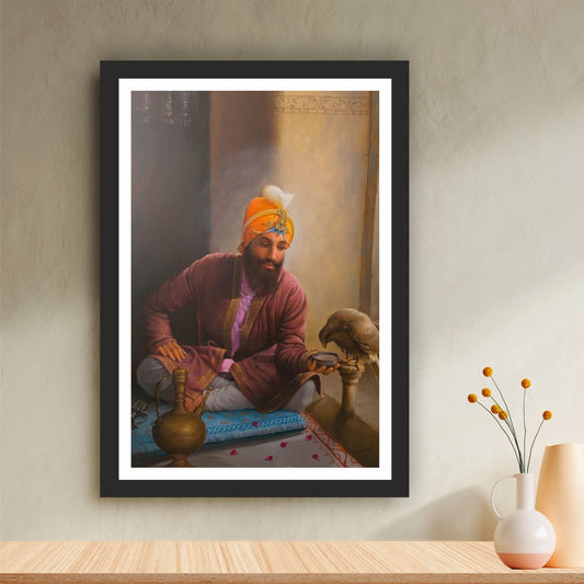 Guru Gobind Singh Ji Wall Art Photo Frame – The Warrior Saint of Courage & Compassion