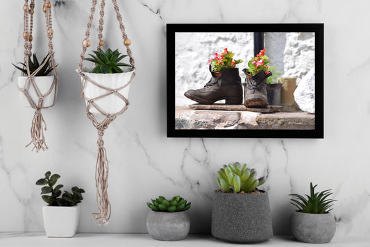 “Bloom in Old Boots – ESS Inspired Frame” 🌼👢✨