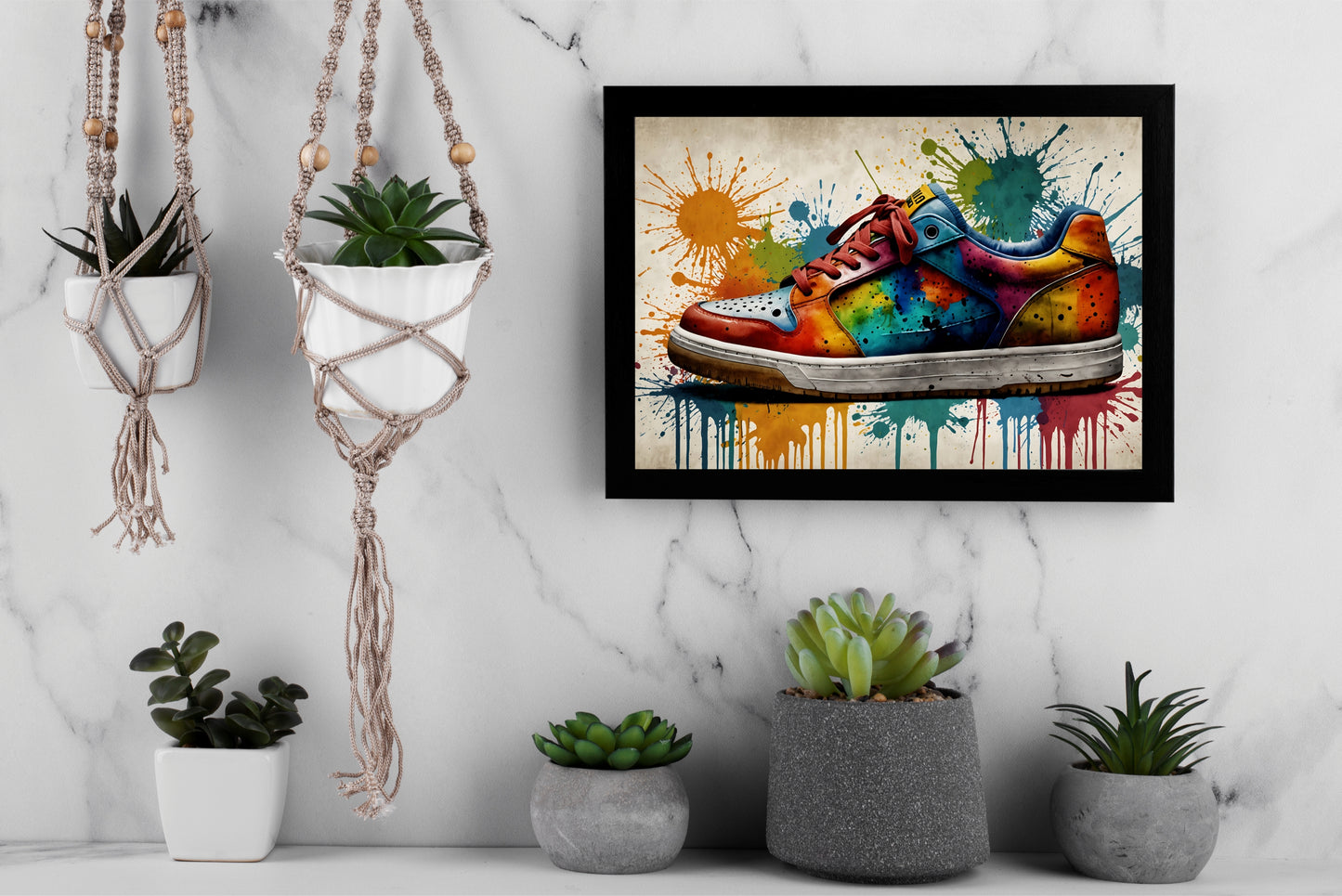 “Color Splash Kicks – ESS Inspired Frame” 🎨👟🔥