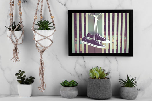 “Hanging Kicks – ESS Inspired Frame” 👟✨