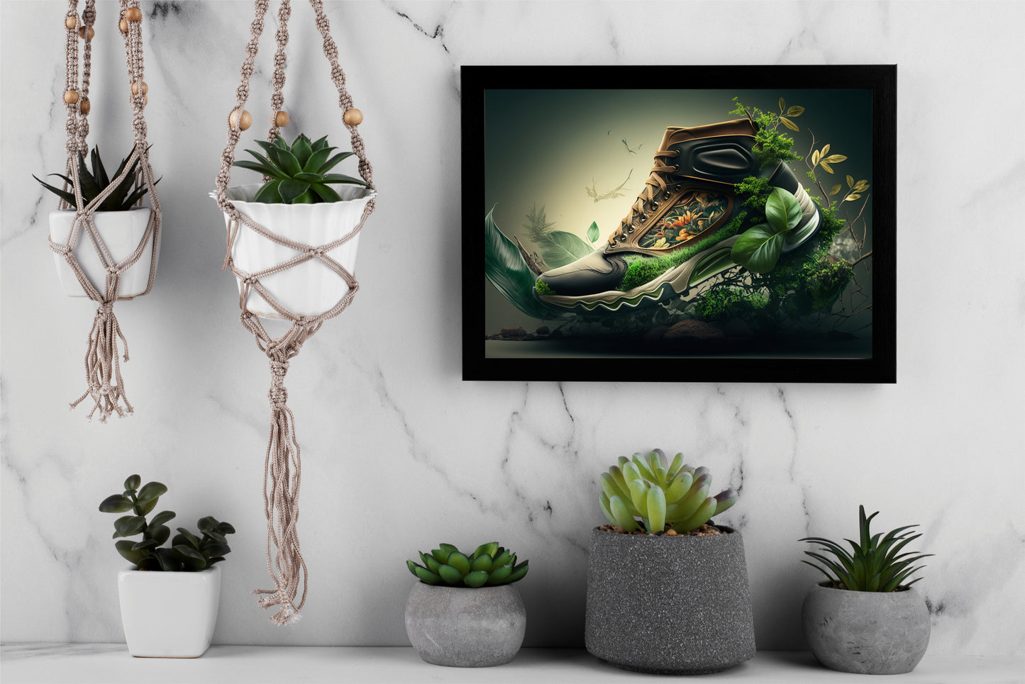 “Nature Runner – Eco Fantasy Sneaker Art” 🌿👟✨