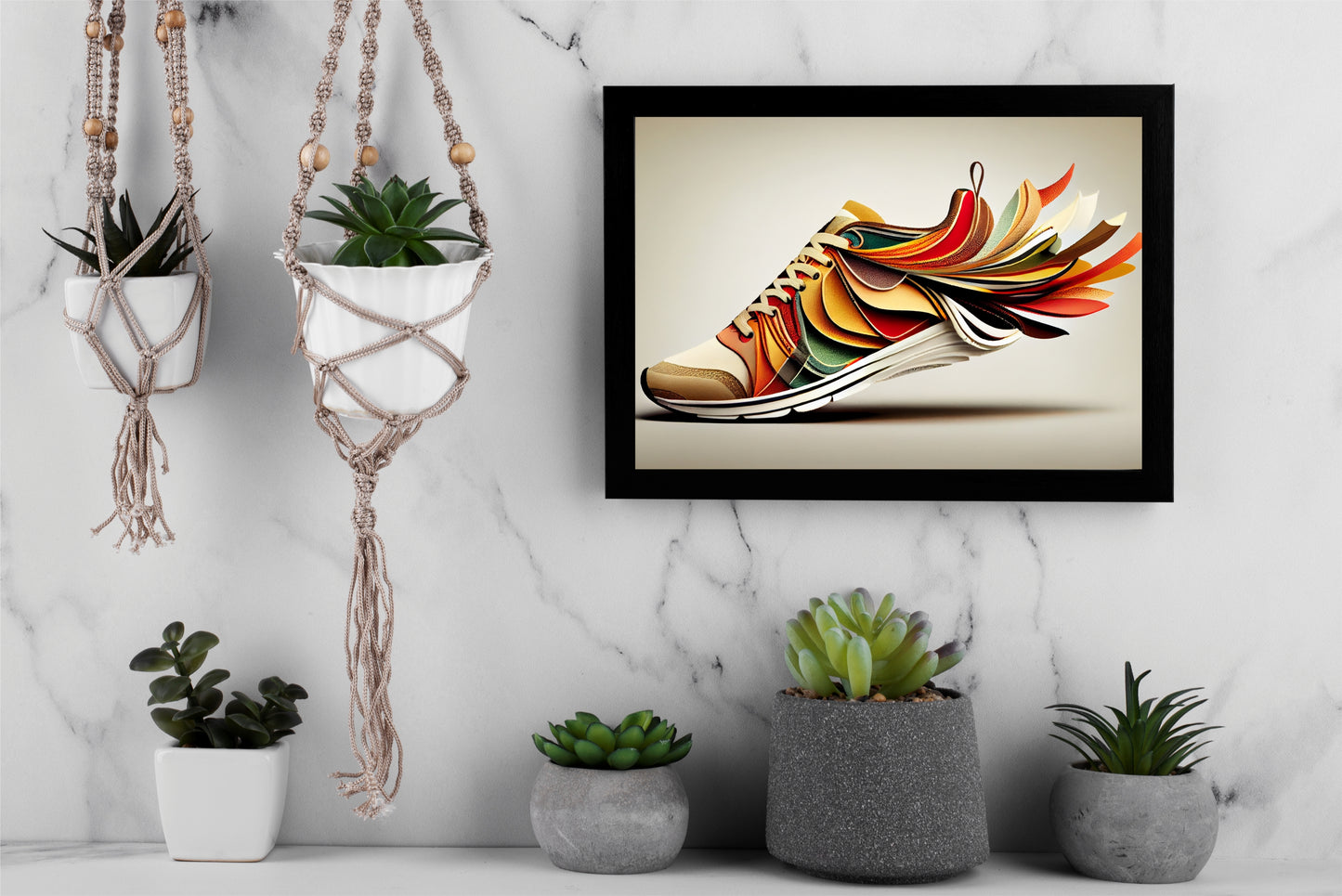 “ArtFlow Runner – Abstract Sneaker Sculpture” 🎨👟✨