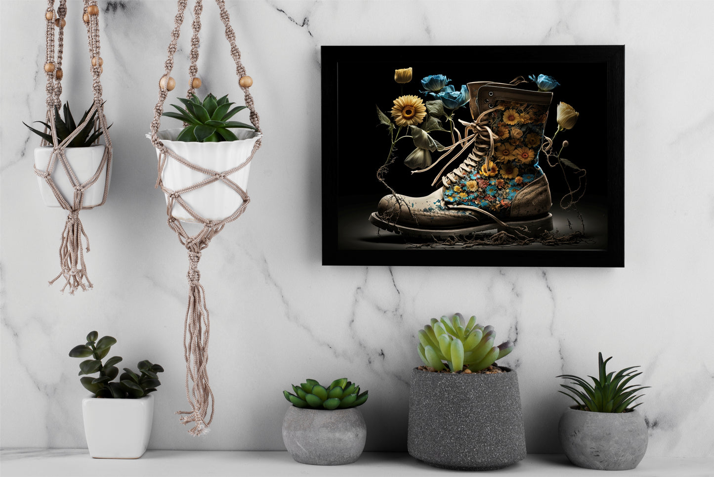 “Blooming Boot – Floral Fantasy Art” 🌼🥾✨