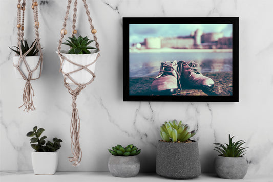 “Resting Shoes Wall Art Photo Frame – Lost in the Journey”