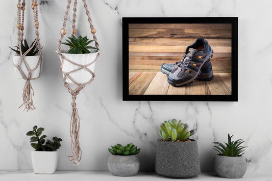 “Trail Force – Rugged Outdoor Sneaker Art Frame” 🏞️👟🔥