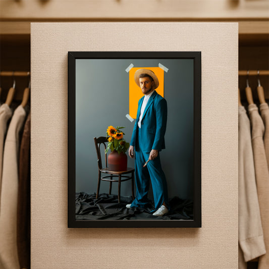“Sunlit Studio – Modern Portrait Art Frame” ☀️🎨✨