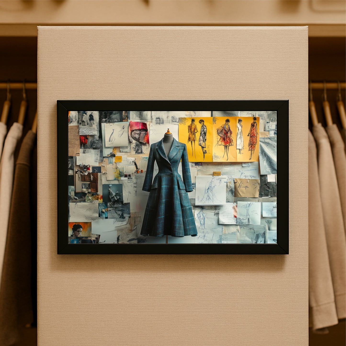 “Atelier Dreams – Couture Creation Art Frame” ✨🧵👗
