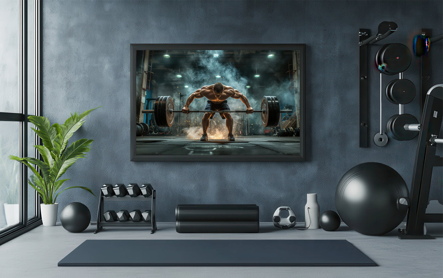 The Pull of Power β Deadlift Focus Gym Art Frame ποΈββοΈβ‘