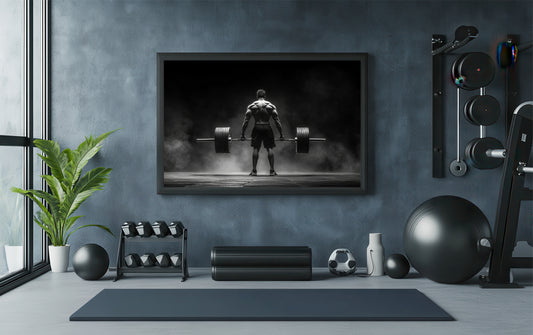 Iron Resolve – Deadlift Power Gym Art Frame 🏋️♂️🔥