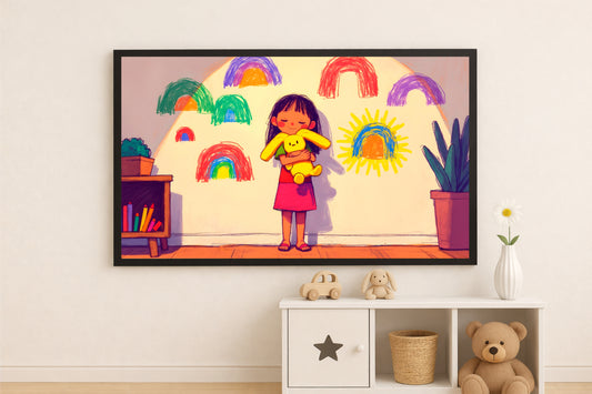 Little Dreams – Childlike Joy Art Frame 🌈🧸