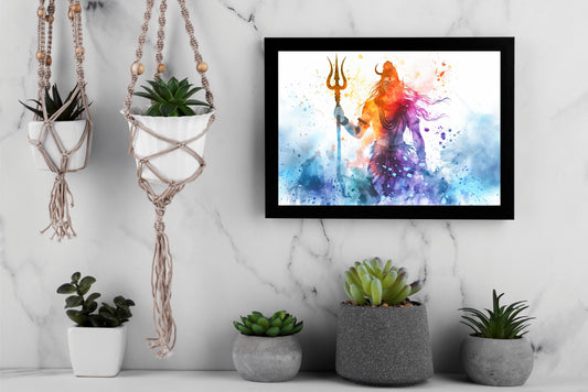 Mahadev in Motion β The Cosmic Force Wall Art π±π₯