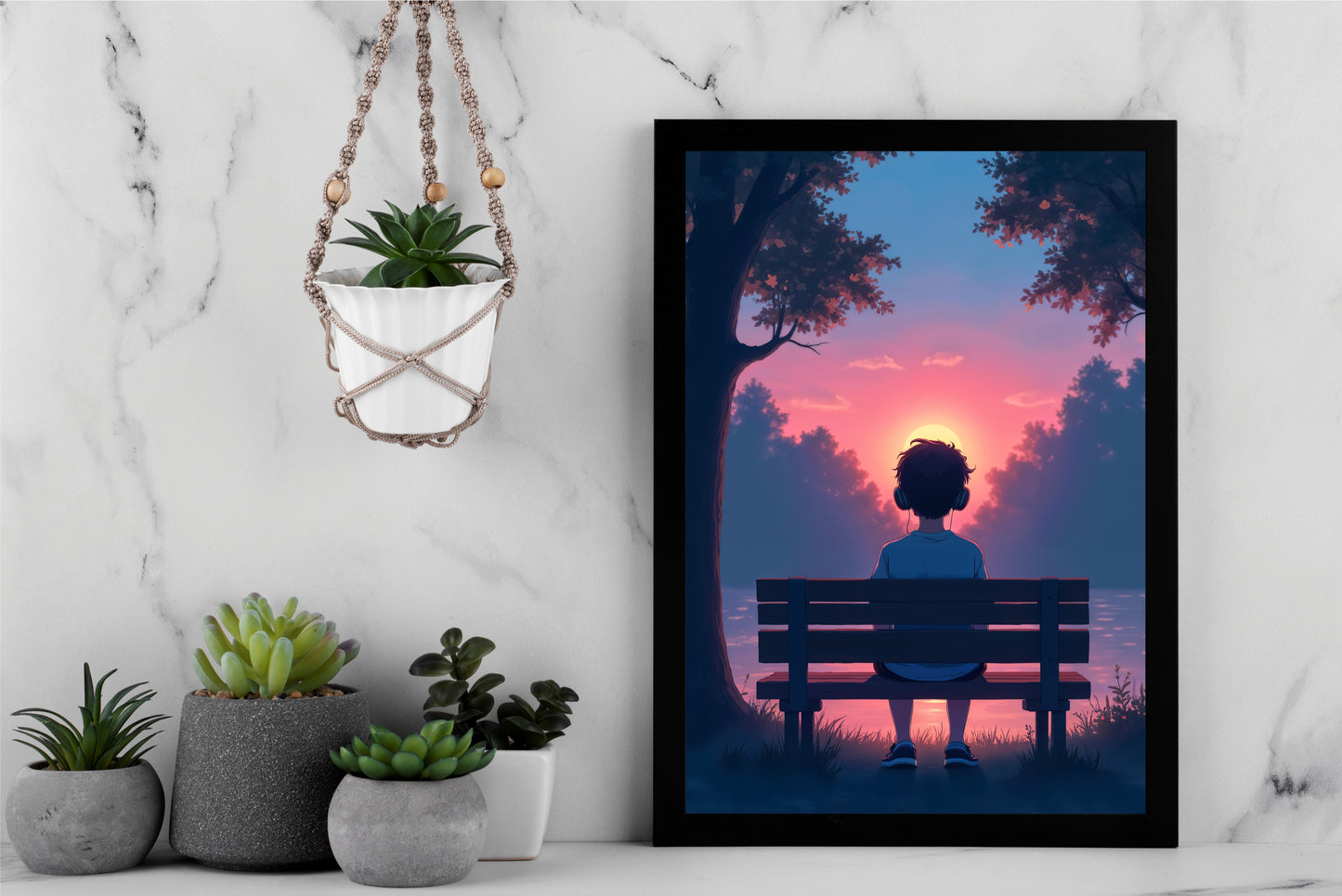 Lost in the Moment β Sunset Silence Wall Art π
π§